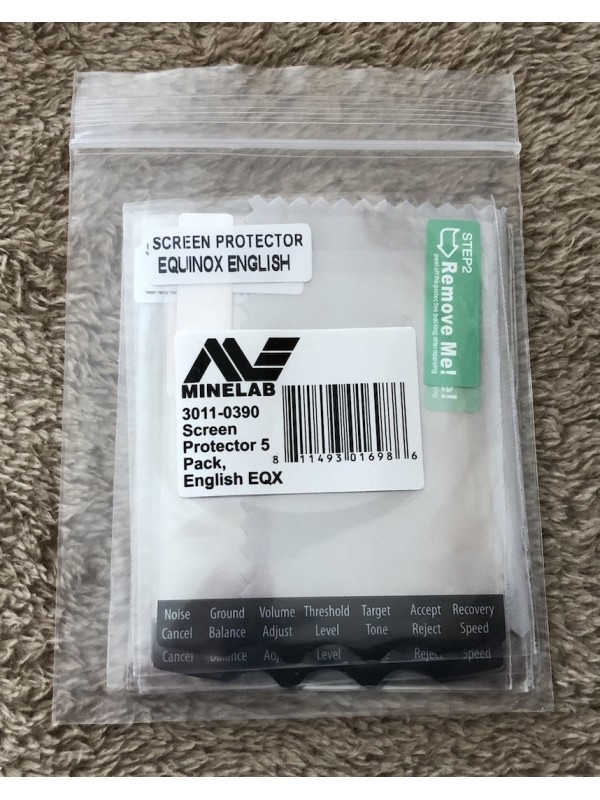 Minelab Equinox Screen Protectors - 5 pack English only